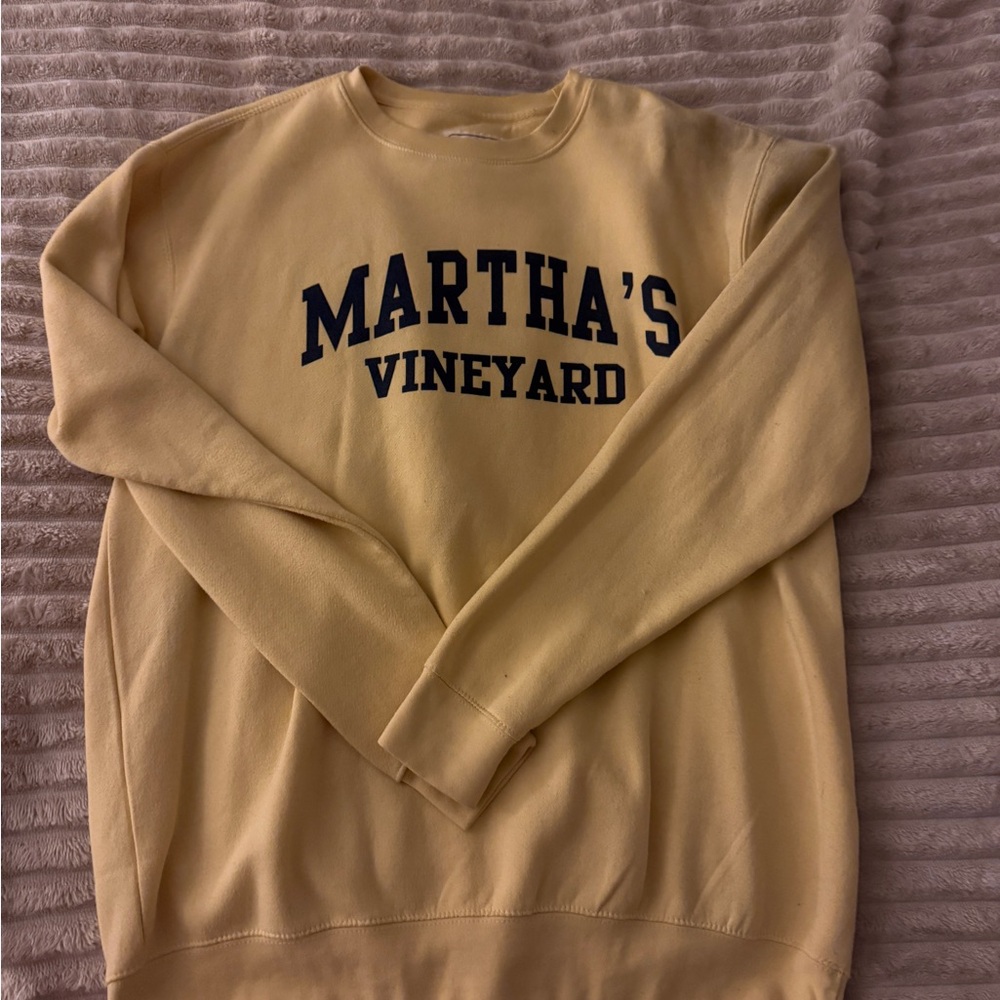 Martha’s Vineyard Yellow Crewneck Sweater